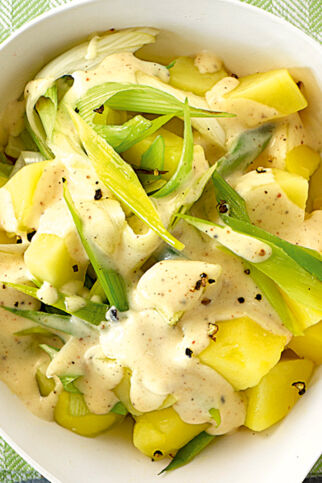 Käsekartoffeln mit Sahne-Lauch Käsekartoffeln mit Sahne-Lauch