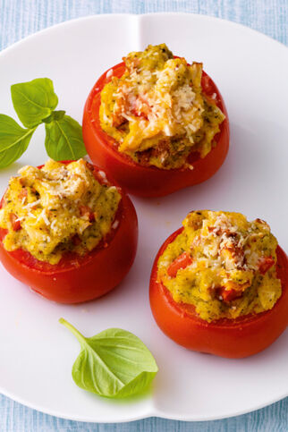 Gefüllte Tomaten mit Polenta