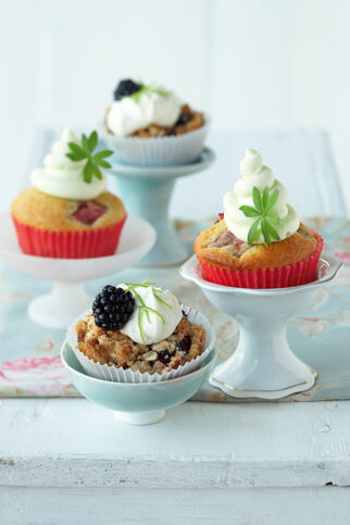 Brombeer-Cupcakes