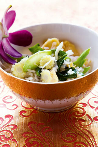Gebratener Reis mit Gemüse (Khao Pad Pak)