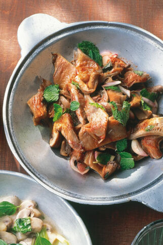 Gedämpfte Austernpilze Gedämpfte Austernpilze