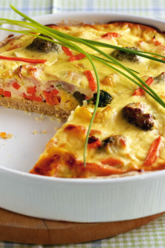 Gemüse-Schinken-Quiche