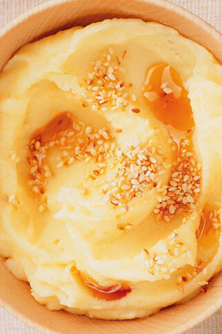 Kartoffelpüree mit Wasabi & Sesam Kartoffelpüree mit Wasabi & Sesam