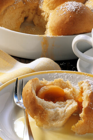 Gefüllte Dampfnudeln Gefüllte Dampfnudeln