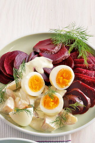 Eier-Ragout mit Roter Bete