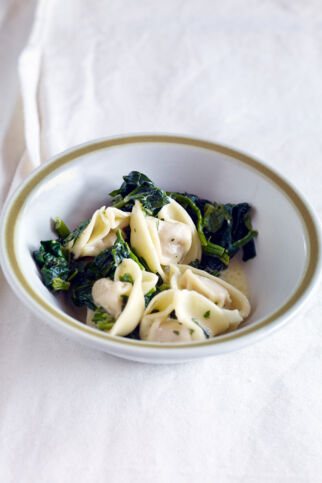 Tortellini mit Spinat Tortellini mit Spinat