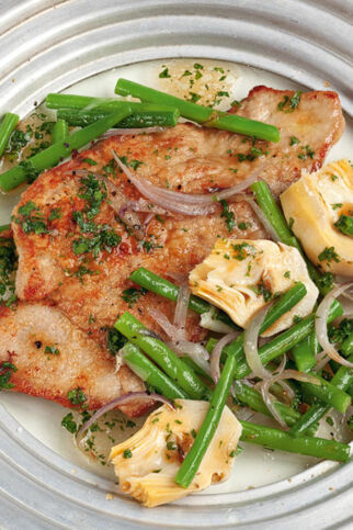 Kalbsschnitzel mit Artischocken Kalbsschnitzel mit Artischocken