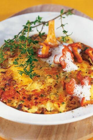 Kräuter-Rösti mit Pfifferlingen Kräuter-Rösti mit Pfifferlingen