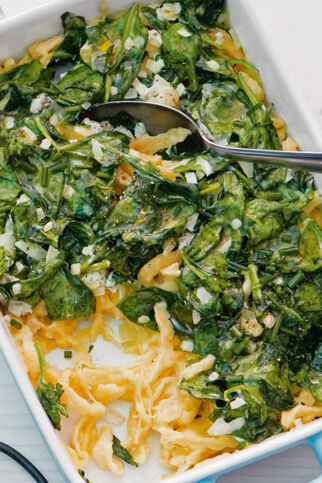 Käsespätzle mit Spinat Käsespätzle mit Spinat