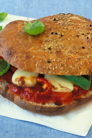 Gefülltes Pizza-Fladenbrot