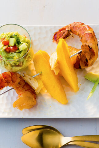 Gambas mit Guacamole Gambas mit Guacamole