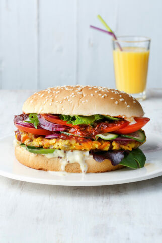 Feta-Hirse-Burger