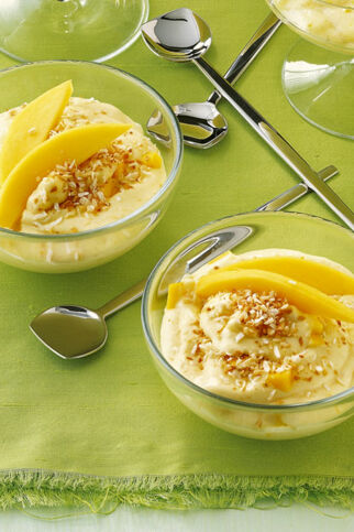 Kokos-Mango-Mousse Kokos-Mango-Mousse