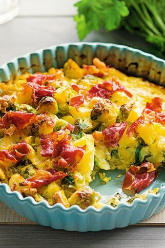 Kartoffel-Rosenkohl-Auflauf Kartoffel-Rosenkohl-Auflauf