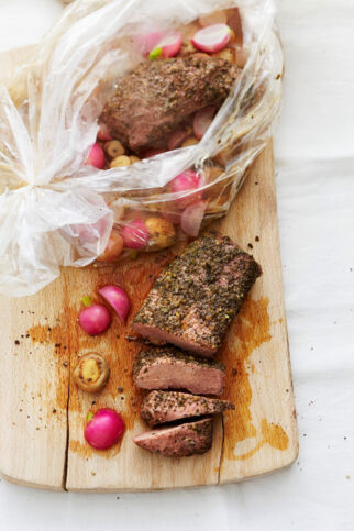 Lamm mit Radieschengemüse Lamm mit Radieschengemüse