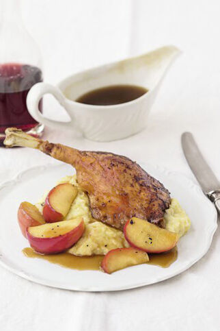 Gans mit Quittenpüree Gans mit Quittenpüree