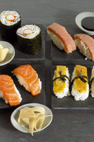 Gemischte Sushi-Platte