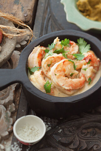 Grünes Garnelencurry Grünes Garnelencurry