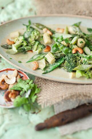 Grünes Gemüsecurry Grünes Gemüsecurry