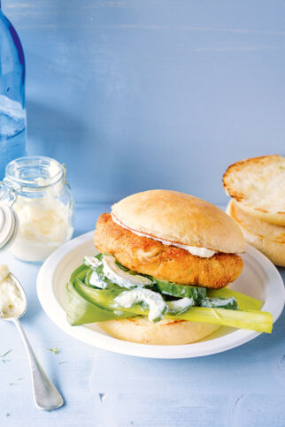 Fischbrötchen-Burger Fischbrötchen-Burger