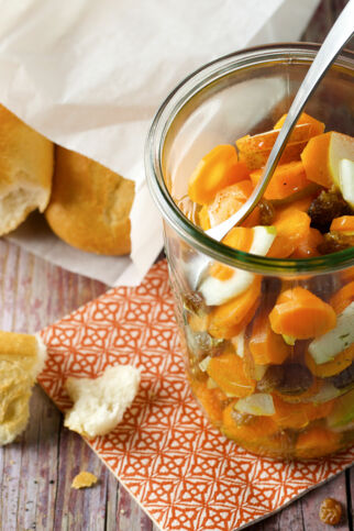 Möhrensalat mit Birnen Möhrensalat mit Birnen