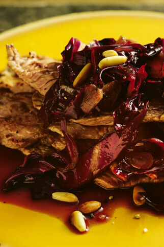 Scaloppine mit Radicchio-Balsamico-Sauce