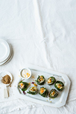 Mangold-Bulgur-Päckchen Mangold-Bulgur-Päckchen