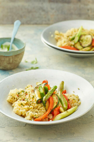 Kräuter-Couscous-Salat mit Gemüse