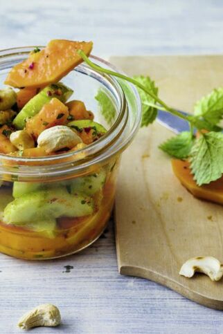 Papaya-Gurken-Salat Papaya-Gurken-Salat