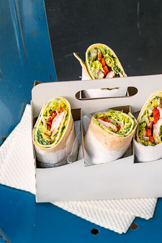 Smoked Chicken Wraps Smoked Chicken Wraps