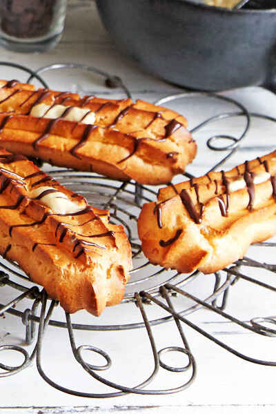 Éclairs Rezepte | Liebesknochen | Brandteig | Küchengötter Éclairs Rezepte | Liebesknochen | Brandteig | Küchengötter
