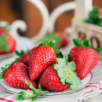 Eis selber machen Zutaten Erdbeeren