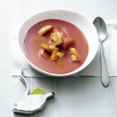 Rote-Bete-Mango-Suppe