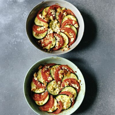 Zucchini-Tomaten-Gratin