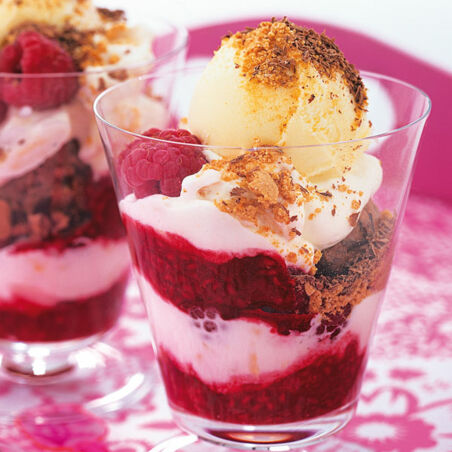 Himbeer-Eisbecher Himbeer-Eisbecher