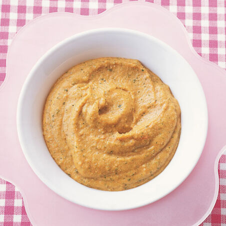 Zucchinibrei mit Lamm Zucchinibrei mit Lamm