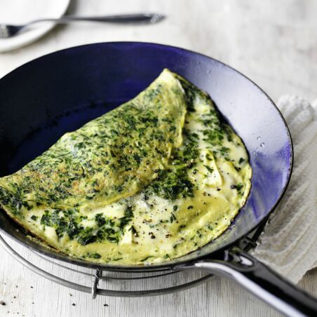 Würziges Spinatomelett Würziges Spinatomelett