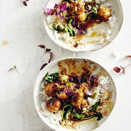 Teriyaki-Huhn-Bällchen Teriyaki-Huhn-Bällchen