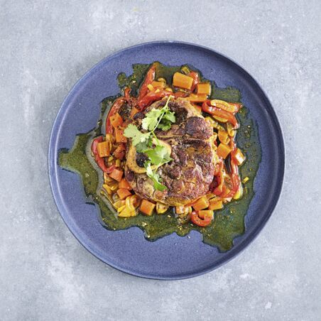 Kalbsbeinscheiben-Tajine Kalbsbeinscheiben-Tajine