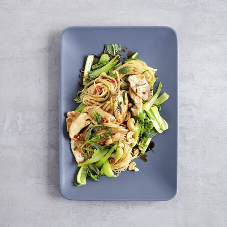 Reisnudeln mit Pak Choi Reisnudeln mit Pak Choi