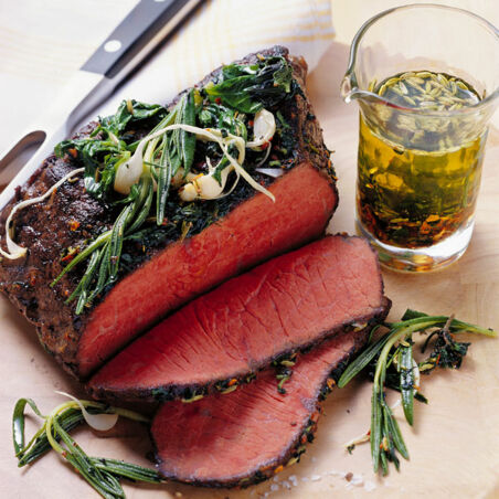 Roastbeef mit lauwarmem Gewürzöl Roastbeef mit lauwarmem Gewürzöl