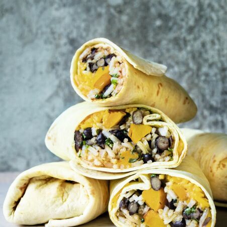 Burritos mit Kürbis Burritos mit Kürbis