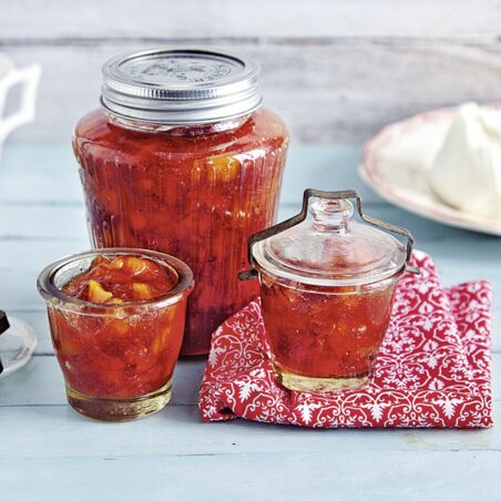 Pfirsichconfit mit Balsamico Pfirsichconfit mit Balsamico