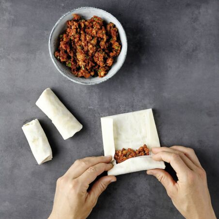 Börekröllchen mit Lammhack Börekröllchen mit Lammhack