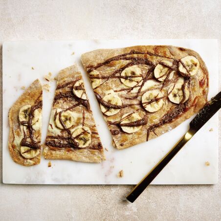 Suesser Flammkuchen vom Grill Suesser Flammkuchen vom Grill