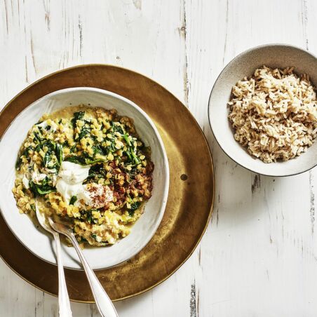 Rahm-Dal mit Spinat Rahm-Dal mit Spinat