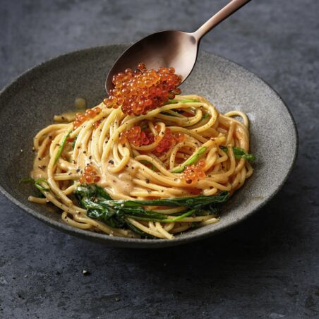 Spaghetti mit
Miso-Butter Spaghetti mit
Miso-Butter