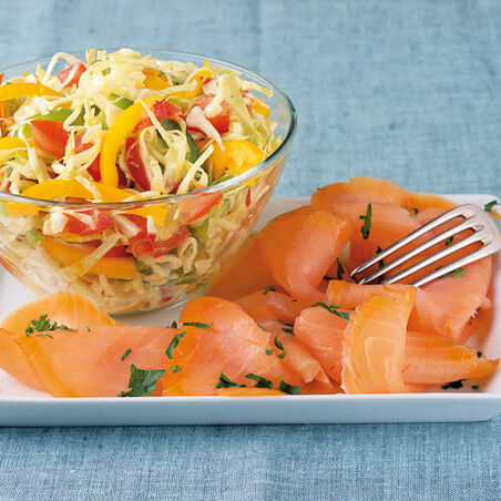Rohkost mit Lachs Rohkost mit Lachs