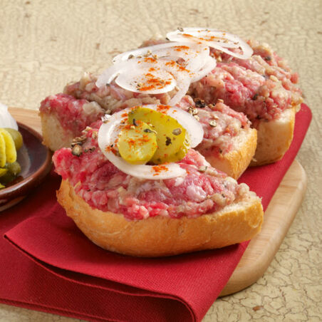 Hamburger Mettbrötchen Hamburger Mettbrötchen