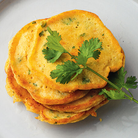 Kichererbsen-Koriander-Pancakes Kichererbsen-Koriander-Pancakes